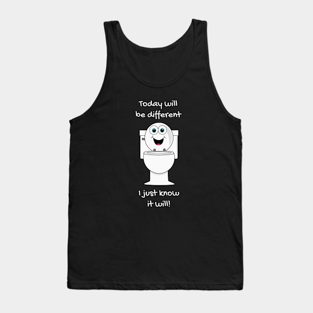 The Overly Optimistic Toilet Tank Top by jplanet